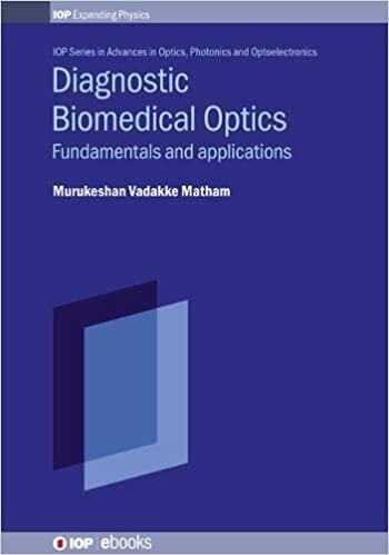 Diagnostic Biomedical Optics: Fundamentals and Applications (Advances in Optics, Photonics and Optoelectronics)