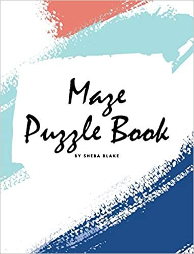 Maze Puzzle Book: Volume 14 (Large Hardcover Puzzle Book for Teens and Adults) indir