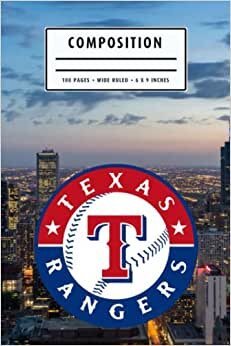 New Year Weekly Timesheet Record Composition : Texas Rangers Notebook | Christmas, Thankgiving Gift Ideas | Baseball Notebook #7