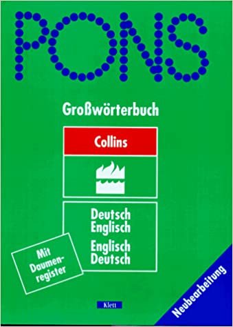 PONS Grosswörterbuch: Deutsch-Englisch /Englisch-Deutsch. Mit Daumenregister indir