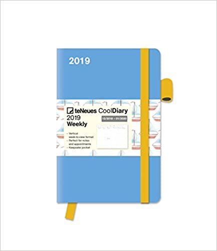 2019 teNeues Light Blue / Boat Cool Diary - 9 x 14 cm