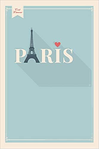 Paris: Graph Paper Notebook, 6x9 Inch, 120 pages