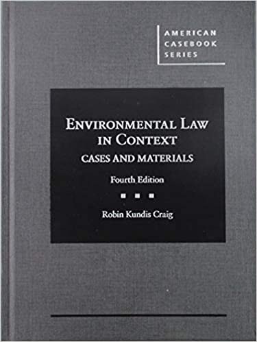 Environmental Law in Context (American Casebook Series (Multimedia))