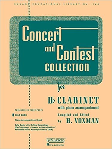 Concert and Contest Collection for Bb Clarinet: With Piano Accompaniment (Rubank Educational Library)
