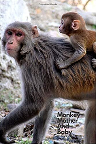 Monkey Mother And Baby: Notebook with Animals for Kids, Notebook for Drawing and Writing (110 Pages, Unlined, 6 x 9) (Animal Notebook)