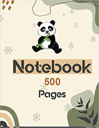 Panda Notebook 500 Pages: Lined Journal for writing 8.5 x 11|hardcover Wide Ruled Paper Notebook Journal|Daily diary Note taking Writing sheets