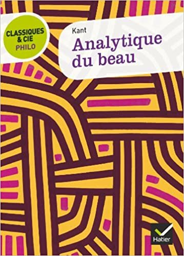 Analytique Du Beau (Classiques & Cie Philo (406))