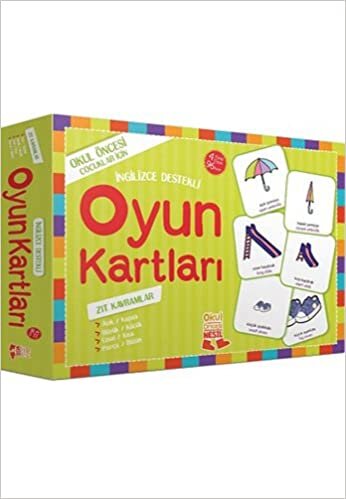 Oyun Kartları - Zıt Kavramlar: İngilizce Destekli