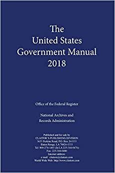 United States Government Manual 2018 indir
