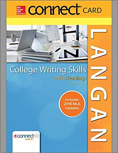 Langan's College Writing Skills With Readings Connect Access Card