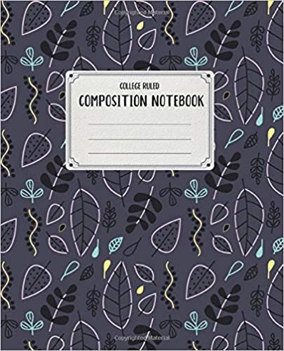 College Ruled Composition Notebook: Cute Wide Ruled Paper - Lined School Exercise Books for Boys Girls s Kids Students - for Home School College