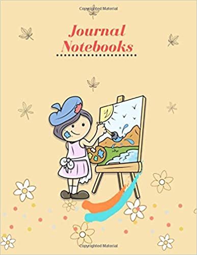 Journal Notebooks: Lined Journal Paper & Blank Page For Kids Taking Notes And Drawing Illustrations (8.5"x11") indir