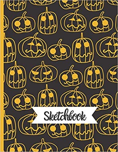 Sketchbook: Halloween Sketchbook Notebook Journal gifts for Drawing, Doodling, Sketching for kids boys s girls s & adults, 110 pages 8.5 x 11"