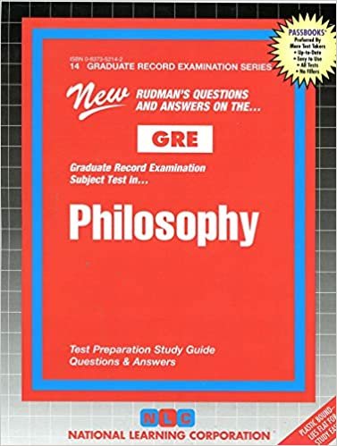 Philosophy: Passbooks Study Guide (Graduate Record Examination (Gre))