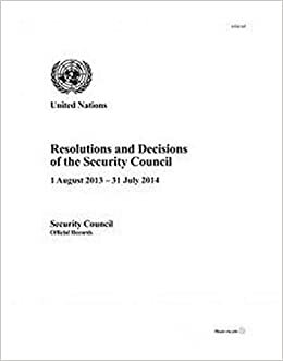 Nations, U: Resolutions and Decisions of the Security Counc: 2014, 69th Year (Resolutions and Decisions of the Security Council) indir