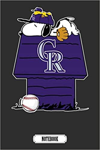 Colorado Rockies Snoopy And Woodstock Resting Together MLB Camping Trip Planner Notebook MLB.