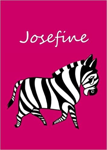 Malbuch / Notizbuch / Tagebuch - Josefine: DIN A4 - blanko - Zebra