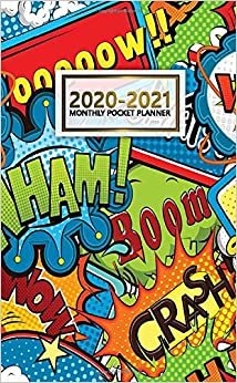 2020-2021 Monthly Pocket Planner: 2 Year Pocket Monthly Organizer & Calendar | Cute Two-Year (24 months) Agenda With Phone Book, Password Log and Notebook | Nifty Grunge & Slogan Prnt