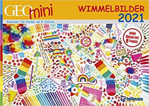 GEO Mini Wimmelbilder 2021 - Wand-Kalender - A3-Kalender - Kinder-Kalender - 42x29,7