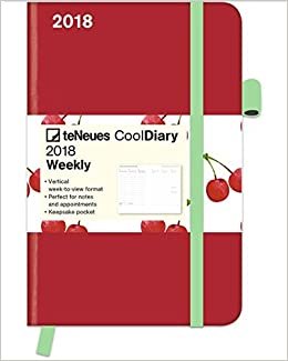 2018 Red/Cherry Diary - teNeues Cool Diary - Weekly 9 x 14 cm