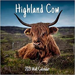Highland Cow 2021 Wall Calendar: Highland Cow Calendar 2021, 18 Months.
