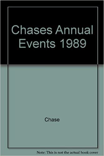 Chase's Annual Events: Special Days, Weeks and Months in 1989