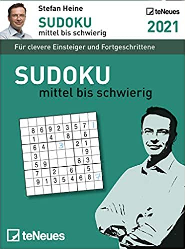 Stefan Heine Sudoku mittel bis schwierig 2021 - Tagesabreißkalender -11,8x15,9 - Rätselkalender - Knobelkalender
