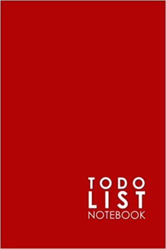 To Do List Notebook: Daily Task Book, To Do List And Notes, Simple To Do List, To Do Notepad, Agenda Notepad For Men, Women, Students & Kids, Minimalist Red Cover: Volume 22