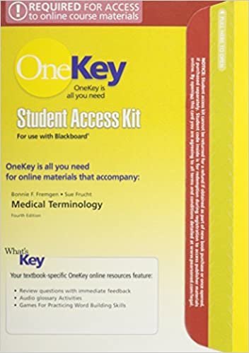 Medical Terminology Onekey Blackboard Student Access Card