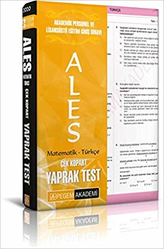 ALES Çek Kopar Yaprak Test Matematik - Türkçe