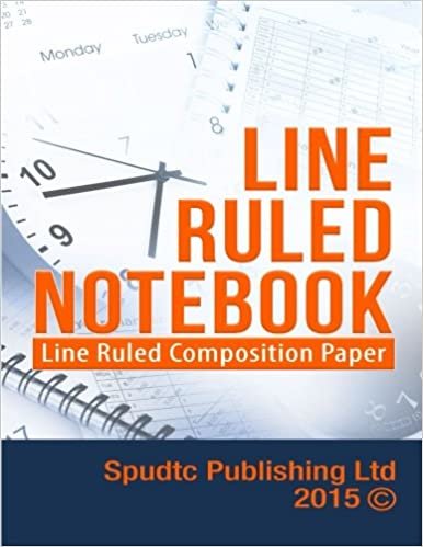 Line Ruled Notebook: Line Ruled Composition Paper indir