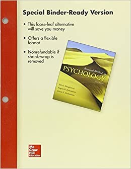 Looseleaf for Research Methods in Psychology