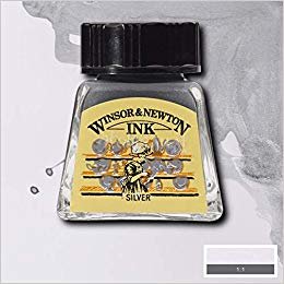 Winsor&Newton Ink Çizim Mürekkebi 14 ml 617 Silver indir