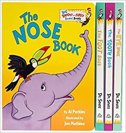 The Big Box of Bright and Early Board Books about Me: The Foot Book by Dr. Seuss; The Eye Book by Dr. Seuss; The Tooth Book by Dr. Seuss; The Nose Book by Al Perkins (Big Bright & Early Board Book) indir