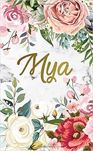 Mya: 2020-2021 Nifty 2 Year Monthly Pocket Planner and Organizer with Phone Book, Password Log & Notes | Two-Year (24 Months) Agenda and Calendar | ... Floral Personal Name Gift for Girls & Women