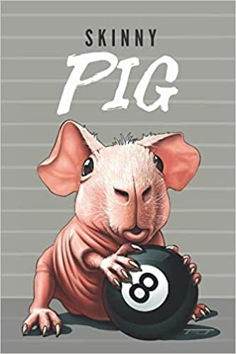 Carnet de notes sur le cochon d'Inde: Skinny Pig • Format 6 x 9 pouces • 110 pages • Grille de points • Agenda • Journal • Organisateur • Original FD-DESIGN