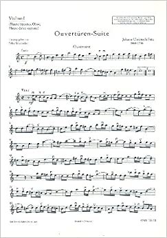 Ouvertüren-Suite a-Moll: Streichorchester; Bläser ad libitum und B.c.; Cembalo (Klavier), Violoncello (Viola da gamba) ad libitum. Stimmensatz. (Concertino)