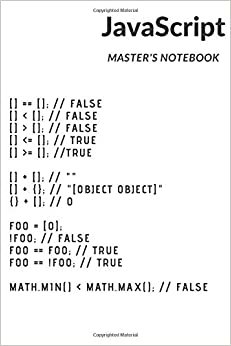 JavaScript: MASTER'S NOTEBOOK