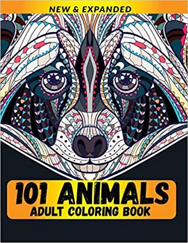 101 Animals Adult Coloring Book: Stress Relieving Designs to Color, Relax and Unwind