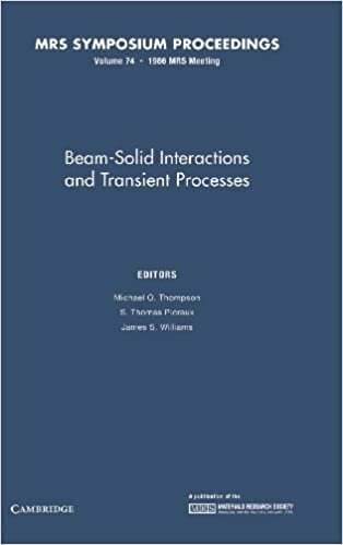 Beam-Solid Interactions and Transient Processes: Volume 74 (MRS Proceedings)
