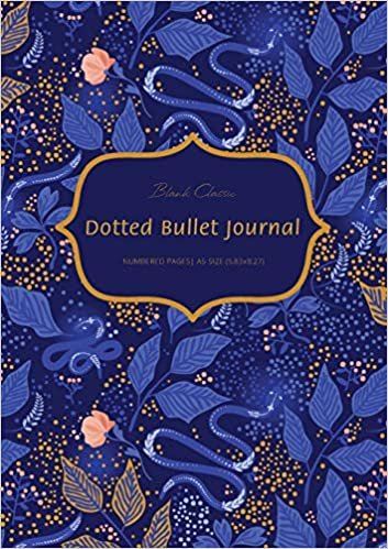 Dotted Bullet Journal: Medium A5 - 5.83X8.27 (Blue Fairy) indir