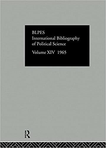 Intl Biblio Pol Sc 1965 Vol 14 (International Bibliography of the Social Sciences: Political Science, Band 14) indir