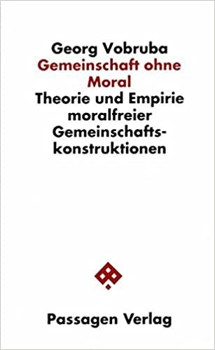Gemeinschaft ohne Moral. Theorie und Empirie moralfreier Gemeinschafts-Konstruktionen (Passagen Gesellschaft)