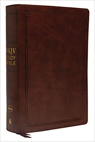 NKJV Study Bible, Leathersoft, Brown, Comfort Print: The Complete Resource for Studying God's Word (Thomas Nelson)