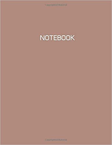 Notebook: Brown, Ruled, Soft Cover (8.5 x 11 Inches)