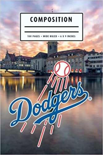 Composition : Los Angeles Dodgers Notebook- To My Baseball Son , To My Baseball Dad - Baseball Notebook #11