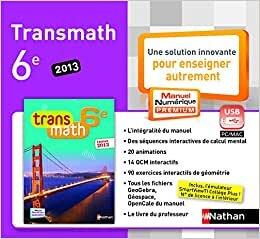 Transmath 6e 2013 - manuel numérique enrichi - clé USB - tarif non adoptant indir