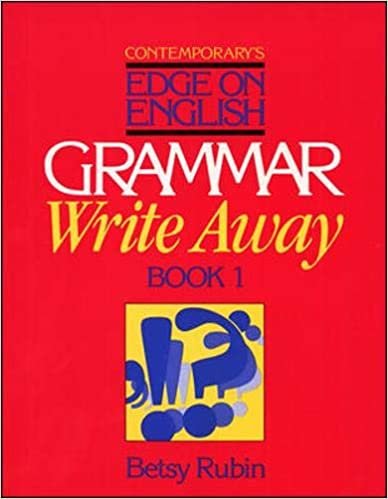 Contemporary's Edge on English Grammar Write Away (Book 1): Student Book Bk.1 indir