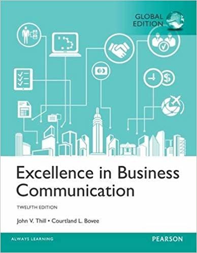 Excellence in Business Communication, Global edition indir