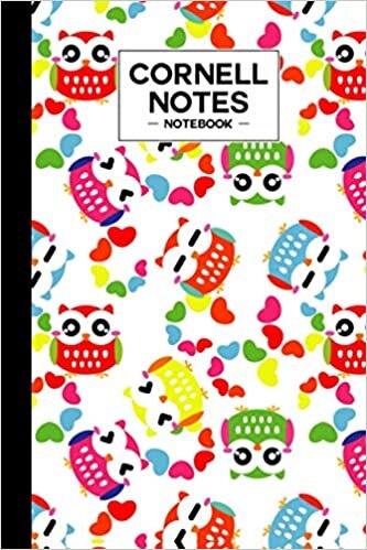 Cornell Notes Notebook: Colorful Owls Cornell Notes Notebook, Cornell Note Paper Notebook, Cornell Paper, Organizing Notes System, Note Taking - 120 pages, 6" x 9" indir